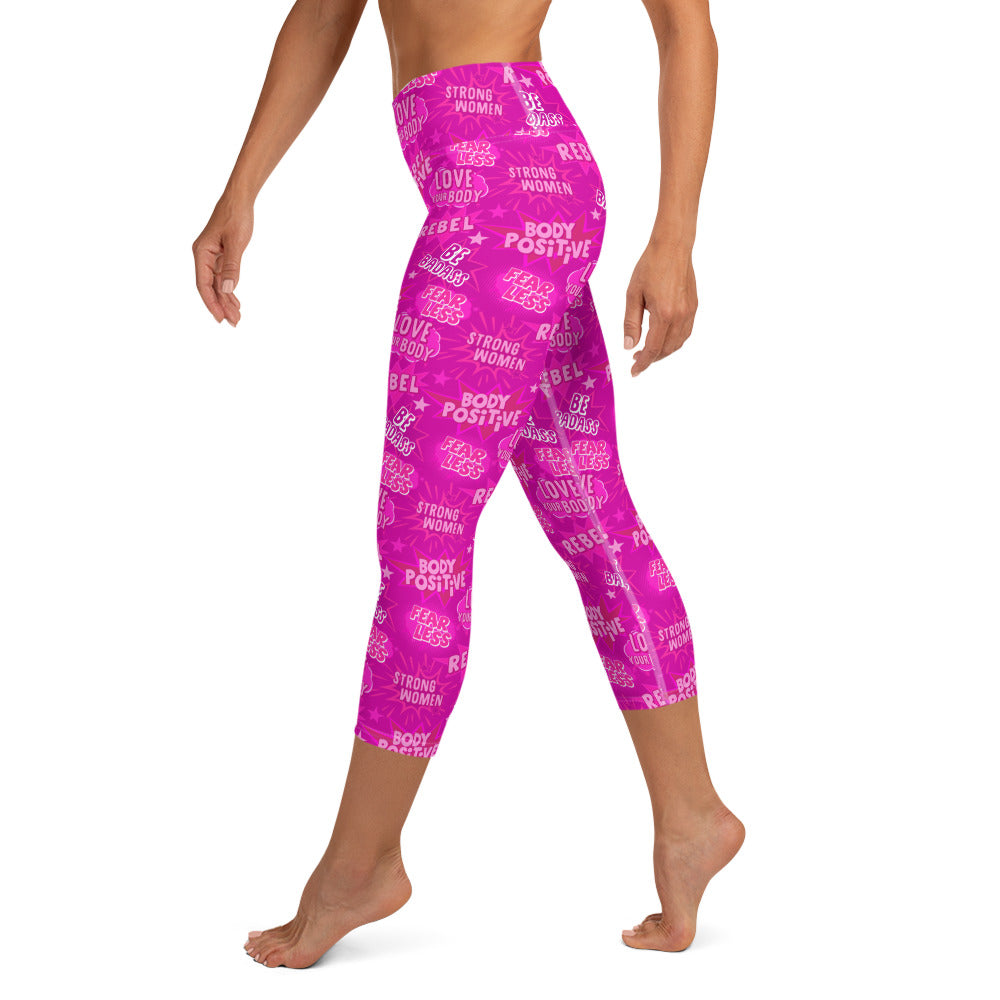 Hot Pink Empower Yoga Capris
